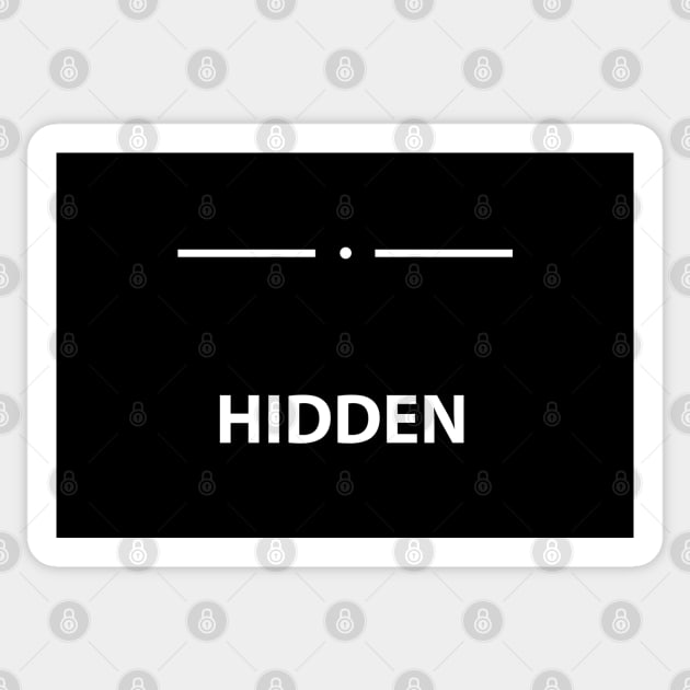 Hidden - Skyrim Sticker by AliceTWD